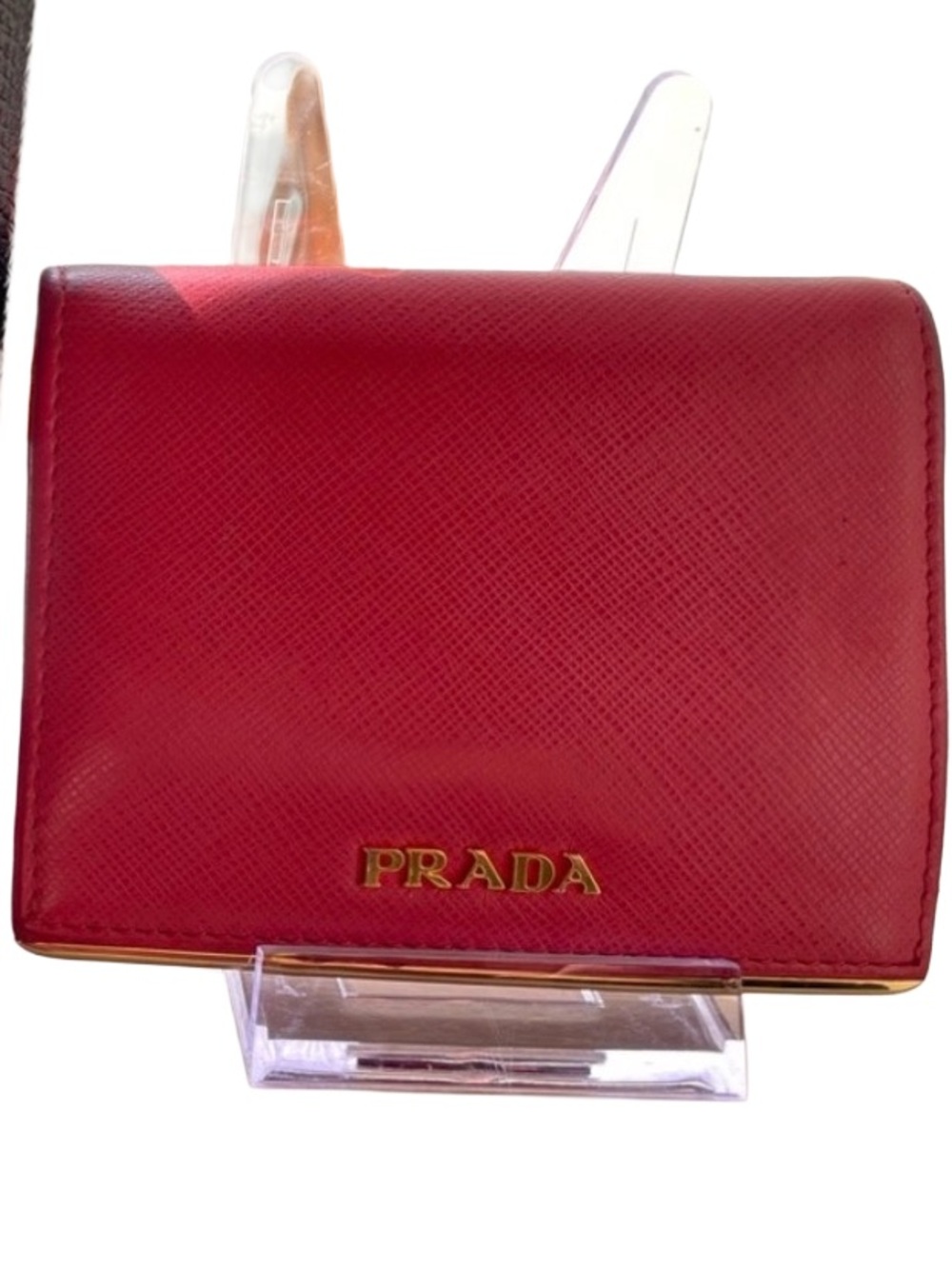 Prada Pink Leather Wallet with Box Full Inclusion & Authenticity Card